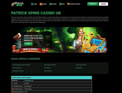 From a Friend’s Corner: Why I Took a Spin at PatrickSpins